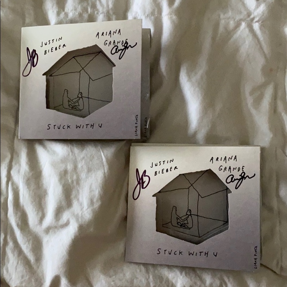 2 Stuck With You single signed cd.